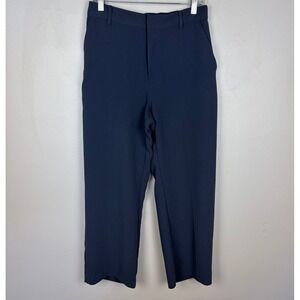 Gap High Rise Easy Straight Leg Pant‎ Deep Sailor Blue Comfort Workwear Size 10